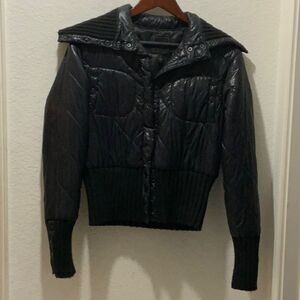 Jessica Simpson black puffer jacket Sz L